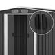 Garden Shed Metal Base Steel Outdoor Storage Sheds Tool Workshop 258cmx314cm