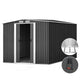 Garden Shed Metal Base Steel Outdoor Storage Sheds Tool Workshop 258cmx314cm