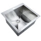 53 x 50cm Stainless Steel Kitchen Sink Basin Bowl Under/Top/Flush Mount Silver