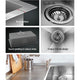 70 x 45cm Stainless Steel Kitchen Sink Basin Bowl Under/Top/Flush Mount Silver