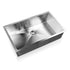 70 x 45cm Stainless Steel Kitchen Sink Basin Bowl Under/Top/Flush Mount Silver