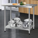 Commercial Stainless Steel Kitchen Bench Table Home Food Prep 1219 x 610mm