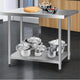 Commercial 430 Stainless Steel Kitchen Bench Table Home Food Prep 1219 x 610mm