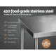 Commercial Stainless Steel Kitchen Bench Table Home Food Prep 1829 x 762mm