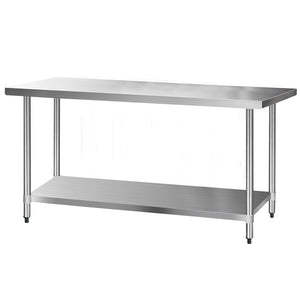 Commercial Stainless Steel Kitchen Bench Table Home Food Prep 1829 x 762mm