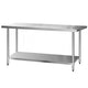 Commercial Stainless Steel Kitchen Bench Table Home Food Prep 1829 x 762mm
