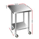 Commercial Stainless Steel Kitchen Bench Table Home Food Prep On Wheels 76cm