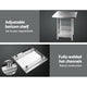 Commercial Stainless Steel Kitchen Bench Table Home Food Prep On Wheels 76cm