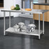 Commercial Stainless Steel Kitchen Bench Table Home Food Prep On Wheels - 1524MM x 610MM