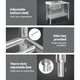 Commercial Stainless Steel Sink Kitchen Shelf Bench Food Prep