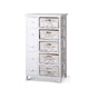 White 5 Basket Storage Unit Drawers Cabinet Bedroom Cupboard - Afterpay - Zip Pay - Dodosales -
