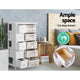 White 5 Basket Storage Unit Drawers Cabinet Bedroom Cupboard - Afterpay - Zip Pay - Dodosales -