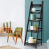 Ladder Style Display Unit Wooden 5 Tier Stand Storage Shelves Rack Coffee