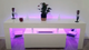 130cm RGB LED TV Stand Cabinet Entertainment High Gloss Front Unit Furniture Drawer