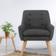 Armchair Tub Single Dining Accent Chair Sofa Armchairs Lounge Fabric