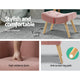 Accent Armchair Lounge Chair Ottoman Footstool Armchairs Sofa Fabric Chairs Pink