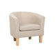 Armchair Lounge Chair Tub Accent Armchairs Fabric Sofa Chairs Beige