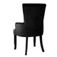 Black Dining Chair French Provincial Antique Style Tufted Button Design - Afterpay - Zip Pay - Dodosales -