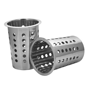 18/10 Stainless Steel Commercial Conical Utensils Cutlery Holder 6 Holes