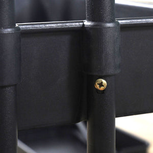3 Tier Steel Kitchen Cart Multi-Function Shelves Portable Storage Organiser On Wheels - Dodosales