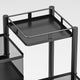 4 Tier Rotating Kitchen Cart Shelves Portable Storage Organizer Trolley On Wheels - Dodosales