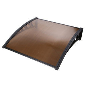 Outdoor DIY Door Window Awning French Style Cafe Canopy Sun Shield Rain Cover Brown 1 x 1m - Dodosales