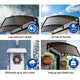 Outdoor DIY Door Window Awning French Style Cafe Canopy Sun Shield Rain Cover Brown 1 x 2m - Dodosales