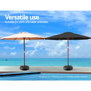 z Outdoor Pole Umbrella 38mm Stand Base Pod Sand/Water Patio Cantilever Offset - Dodosales