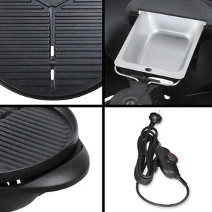 Portable Electric BBQ With Stand Barbeque Grill Burner Cooking - Dodosales