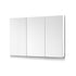 Wall Mounted Bathroom Full Mirror Cabinet Storage 3 Door Vanity Unit White