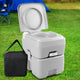 20L Toilet with Carry Bag Outdoor Camping Loo Potty Dunny - Grey - Dodosales