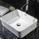 Bathroom Vanity Basin Rectangular Wash Bowl Sink Ceramic High Gloss - Dodosales
