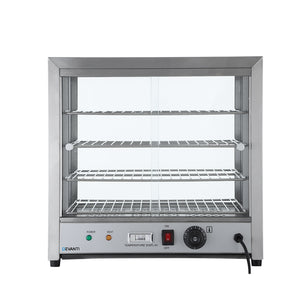 Commercial Food Warmer Pie Hot Display Countertop Showcase Cabinet Stainless Steel - Dodosales