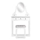 White Dressing Table With Stool Storage Drawer Bedroom Mirror Cabinet - Dodosales