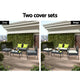 Outdoor 4 Piece Wicker Furniture Set Chair Sofa Table Patio Setting - Dodosales