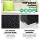 z 11 Pc Modular Outdoor Setting Sofa Lounge Set Patio Furniture Wicker Black Storage Cover - Dodosales