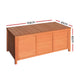 Outdoor Storage Box Fir Wood Bench Toy Tool Shed Chest Slat Design - Dodosales