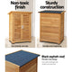 Storage Cabinet Unit Shelves Outdoor Indoor All Weather Portable Garden Cupboard - Dodosales