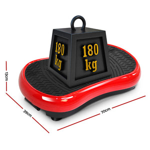 z Vibrating Exercise Platform Fat Burning Powerfit Slim Body Shaper Machine Red - Afterpay - Zip Pay - Dodosales -