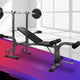 Multi Station Steel Weight Bench Press Fitness Equipment Incline Black - Afterpay - Zip Pay - Dodosales -