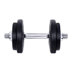 Dumbbells Set 20KG Weight Training Plates Home Gym Fitness Exercise Dumbbell - Dodosales