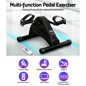 z Electric Pedal Exercise Bike LED Display Elliptical Cross Trainer 80W