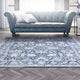 Soft Blue Short Pile Floor Rug 200x290cm Rectangular Flooring Mat Carpet - Dodosales