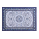 Gaspar Blue Short Pile Floor Rug 200x290cm Rectangular Flooring Mat Carpet - Dodosales
