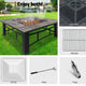 Outdoor Fire Pit BBQ Table Firepit Fireplace Barbeque Grill Smoker Table Ice Pits
