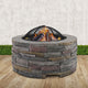 z Fire Pit Outdoor Table Charcoal Heating Fireplace Garden Firepit Heater - Dodosales