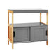z Two Tone Sideboard Buffet Kitchen Dresser Storage Cabinet Cupboard Hallway Grey