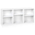 DIY Bookcase Multi Combination Unit Shelves 3 Pc Storage White