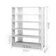 White Shoe Rack Unit 6 Tier Storage Fits Up to 30 Pairs Of Shoes Display Bookcase White - Dodosales