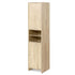 185cm Bathroom Tallboy Toilet Storage Cabinet Laundry Cupboard Adjustable Shelf Oak Colour